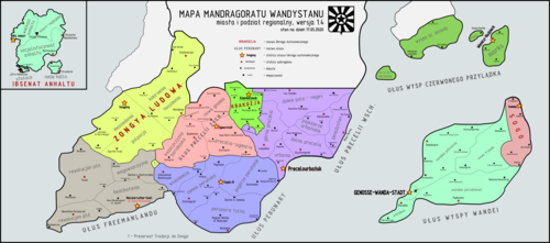 Mapa administracyjna Wandystanu